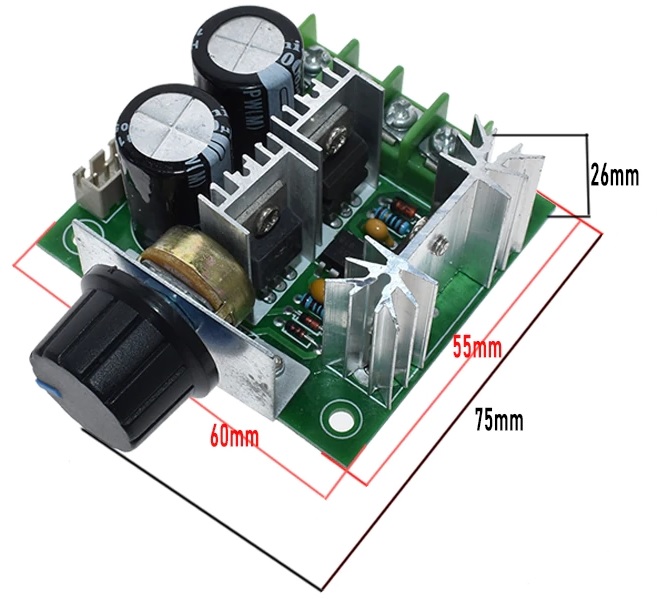 Details about   Variable Speed Controller 9V-50V 10A PWM DC Motor Governor High Power Stepless 
