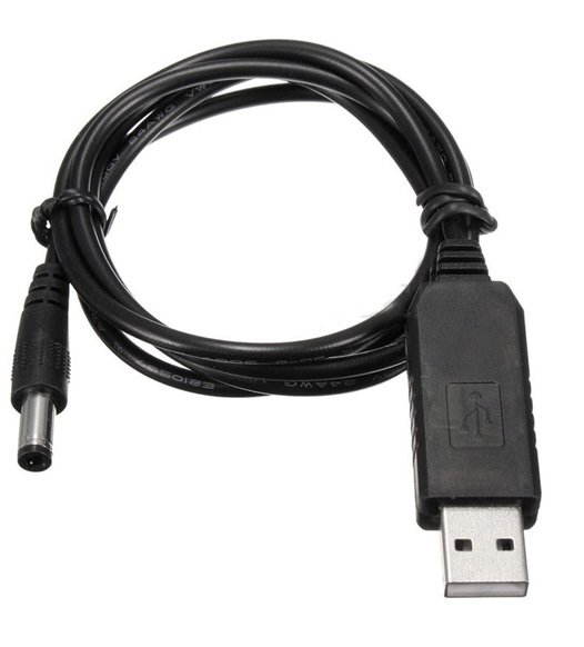 Achetez U2-051-5521MM 1m USB 2.0 Type a DC5V to DC12V 5.5x2.1mment 5.5x2.5  mm Câble Convertisseur de Boost de Tension de Tension de Chine