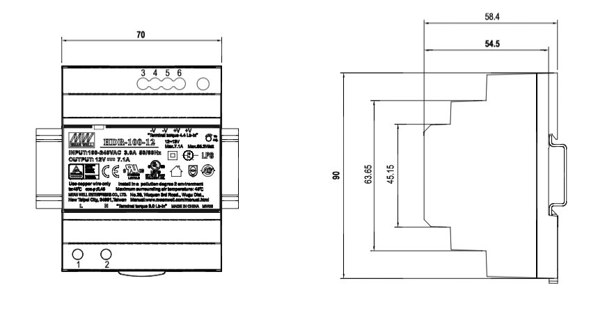 Din рейка чертеж dwg