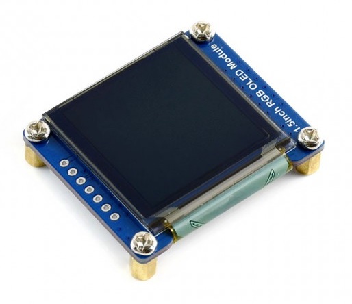 waveshare 1.5inch RGB OLED Display Module for Raspberry Pi/Jetson  Nano/Arduino/STM32, 128x128 Pixels,16-bit High Color (65K Colors) SPI  Interface