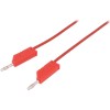 Banana to Banana Cable 60VDC 16A - Red 1m