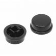 Cap for Tact Button - Round Black