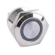 Metal Pushbutton - Momentary (16mm, White)