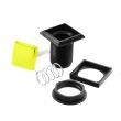 Arcade Push Button Square Illuminated - Yellow 33x33mm