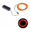 EL Wire 2.3mm Πορτοκαλί με Χειριστήριο - 2m