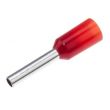 Bootlace Ferrule Insulated 1mm L8mm - Red - Pack of 100
