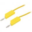 Banana to Banana Cable 60VDC 16A - Yellow 1m