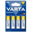 Μπαταρία Varta Alkaline Energy LR06 1.5V AA (4pack)
