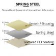 Textured/Smooth Coated Flexible Steel Plate 235x235mm - Double Sided