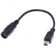 USB Mini to Jack Male 5.5x2.1