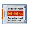 e-Paper Display Module 1.64" 168x168 (Red/Yellow/Black/White)