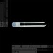 LED Diffused 5mm RGB - Common Anode