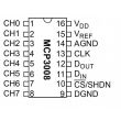 MCP3008 - 10bit 8 channel ADC SPI