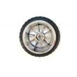 Rubber Wheel 65x25mm - Blue Silver (pair)