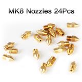 Creality Nozzle M6x13 - Brass MK8 - Pack of 24