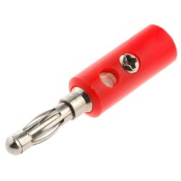 Ακροδέκτης Banana Male 4mm - Red