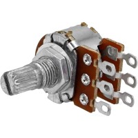 Potentiometer Linear B100Kohm Stereo - D6mm H9mm (Solder Lugs)
