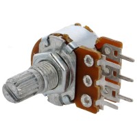 Potentiometer Linear B10Kohm Stereo - D6mm H9mm (PCB)