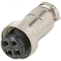 Microphone Connector Female 4-Pin - for Cable