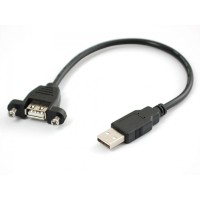 Καλώδιο USB Panel Mount - A Αρσενικό to A Θηλυκό