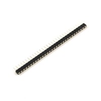 Pin Header 1x40 Female 2.54mm Black - Round