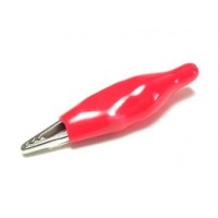 Alligator Clip 36.5mm for Soldering - Red