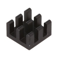 Ψύκτρα 10x10x6mm Αλουμινίου Μαύρη
