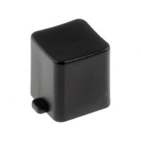Cap for Push Button - Rectangular Black