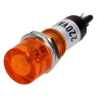 Neon Lamp Indicator 230VAC - 10mm Yellow