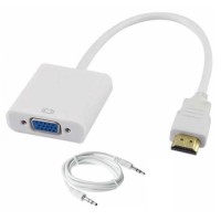 Προσαρμογέας HDMI σε VGA - Λευκό