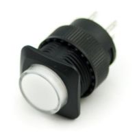Illuminated Push Button - Latching (16mm, White)