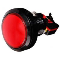 Dome Push Button 44mm - Red