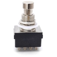Stomp Switch 4PDT Latching - with Solder Lugs