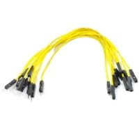 Jumper Wires 15cm Female to Male - Pack of 10 Yellow