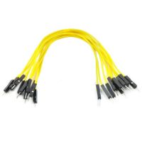 Jumper Wires 15cm Male to Male - Pack of 10 Yellow