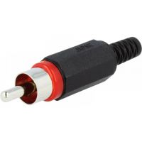 RCA Connector Μale Red (for Cable)