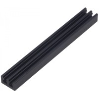 Heatsink 10x75x6mm Aluminium Black