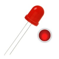 LED Diffused 10mm Κόκκινο