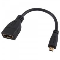 HDMI Female to Micro HDMI Cable 0.15m Black
