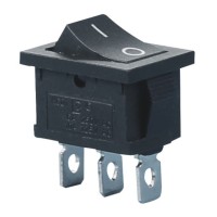 Rocker Switch ON-ON SPDT 3A/250VAC - Mini Black