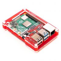 Pibow Case for Raspberry Pi 4 - Red