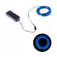 EL Wire 2.3mm Blue with Controller - 2m