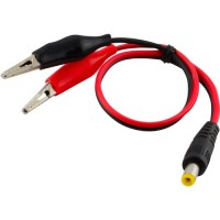Καλώδιο Τροφοδοσίας - Θηλυκό Jack 5.5x2.1mm σε Κροκοδειλάκια - 20cm