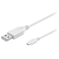 Καλώδιο USB 2.0 A σε USB B micro 0.15m Λευκό