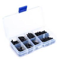 Standoff, Bolts & Nuts Assortment Kit M3 Black - 180pcs