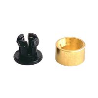 Bowden Clamp 4mm with Brass Ring - Black