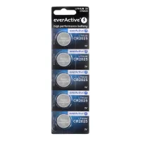 Μπαταρία Coin Cell CR2025 everActive - 5 τμχ.