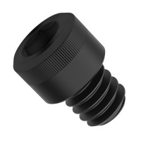 Βίδες UNC1/4"-20 - L0.25" Μαύρες (Socket Head) - 6τμχ