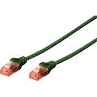 Καλώδιο Δικτύου U/UTP Cat 6 0.5m Πράσινο