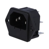 AC Connector Supply Socket IEC - Panel Mount